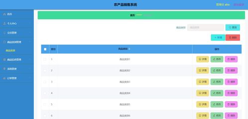 計算機畢業設計精品微信小程序農產品銷售系統 商城 電商系統 后臺管理系統 前后分離vue